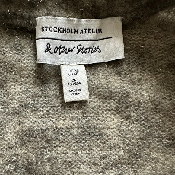 & Other Stories Gray Long Cardigan - Picture 3 of 3